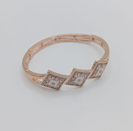 BRACCIALE TRIPLO ROMBO - ETHNIC CHIC - ALEXARTE