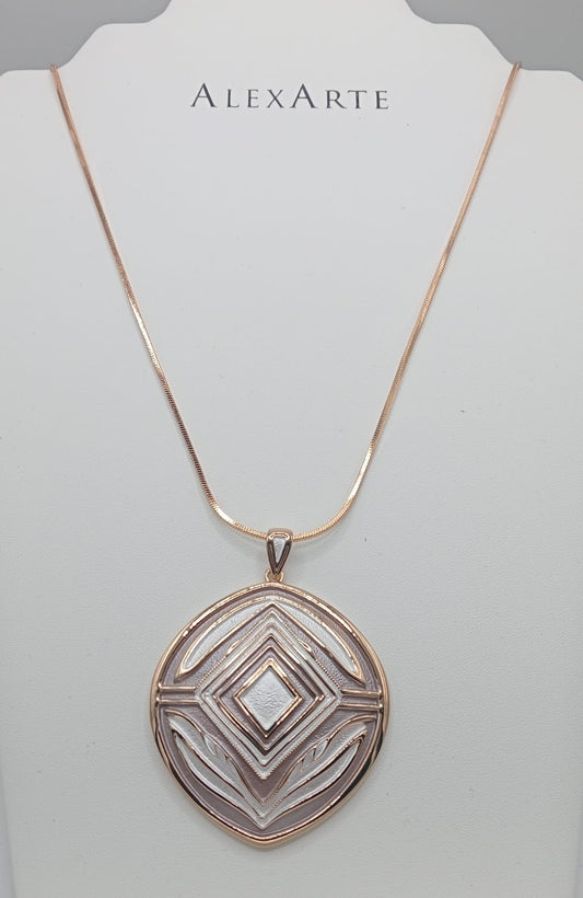 COLLANA SCUDO OVALE - ETHNIC CHIC - ALEXARTE