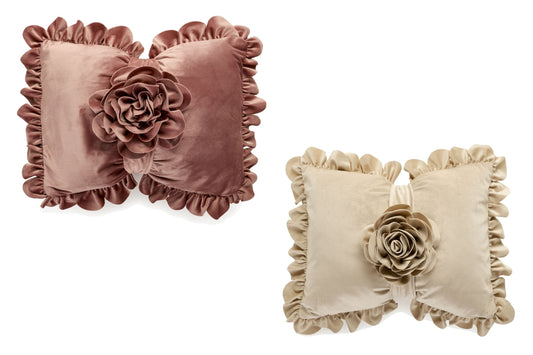 CUSCINO CON FIORE - NUVOLE DI STOFFA