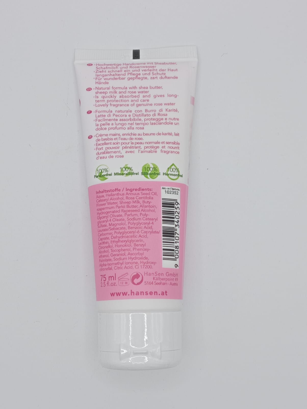 CREMA MANI - OVIS - ROSA