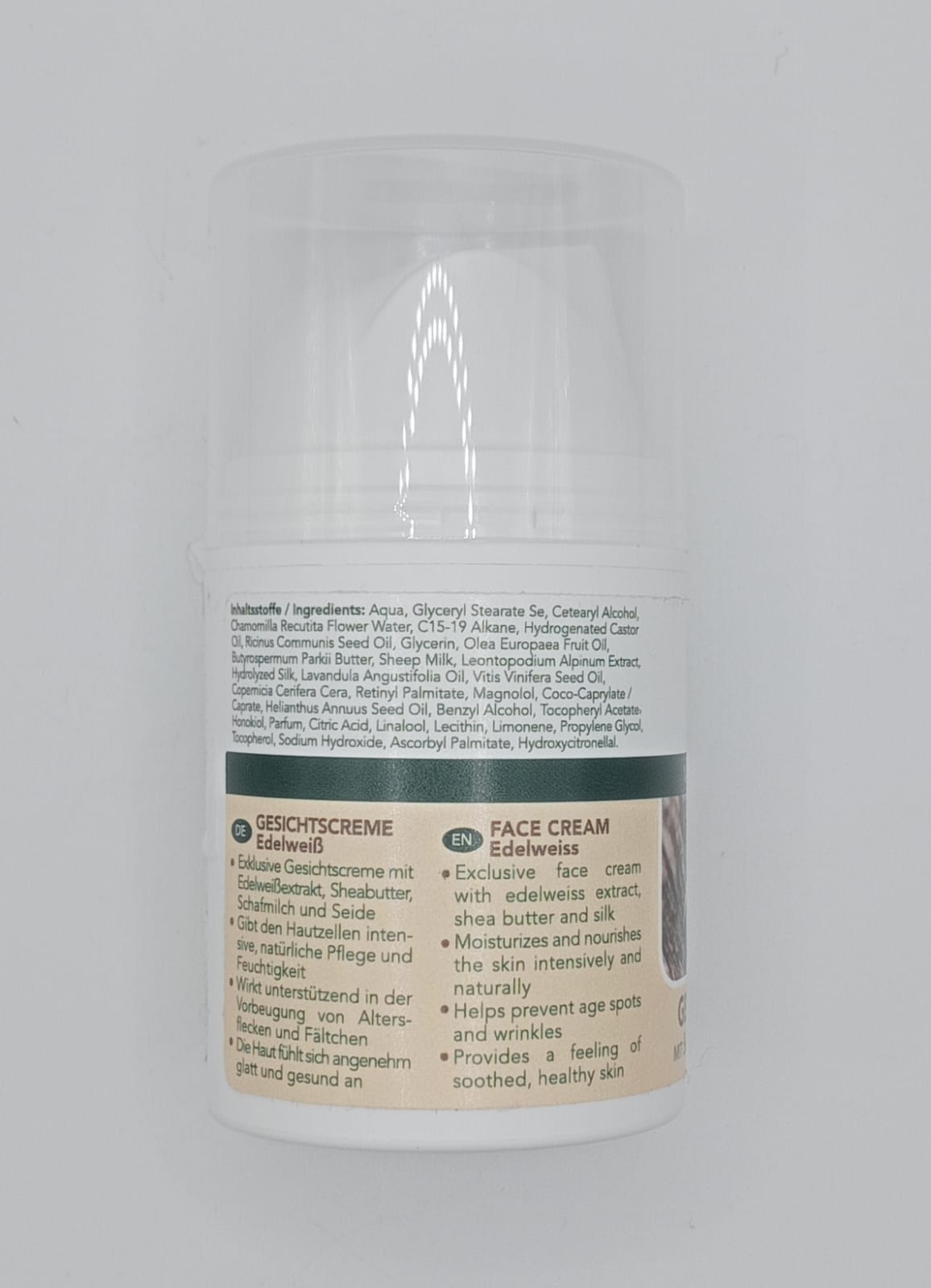 CREMA VISO - OVIS - STELLA ALPINA