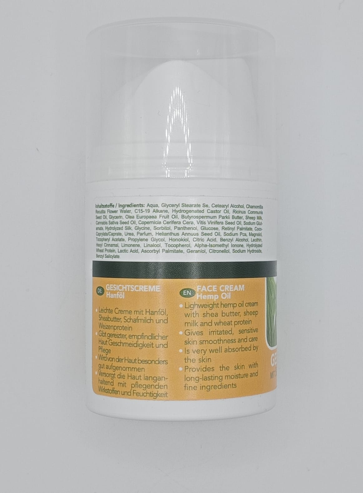 CREMA VISO - OVIS - OLIO DI CANAPA
