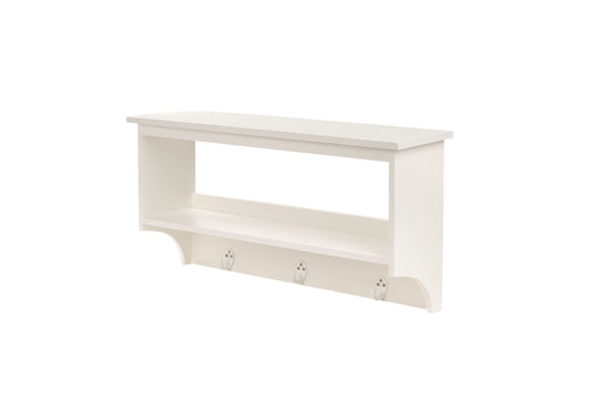 MENSOLA IN LEGNO CON GANCI - NUVOLE DI STOFFA