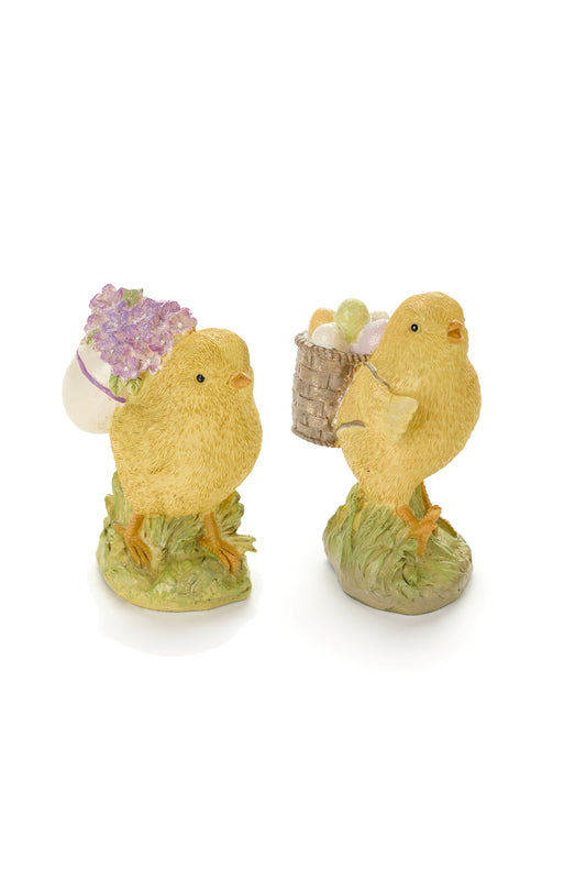 PULCINI IN RESINA - NUVOLE DI STOFFA