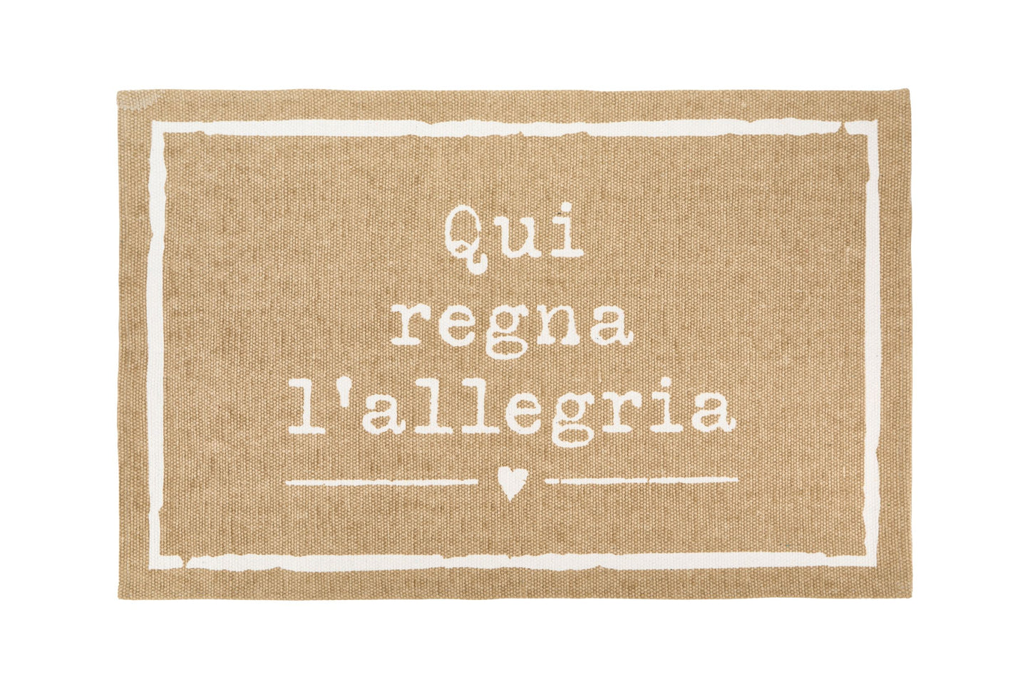 TAPPETO FRASI COLORE HAVANA - NUVOLE DI STOFFA