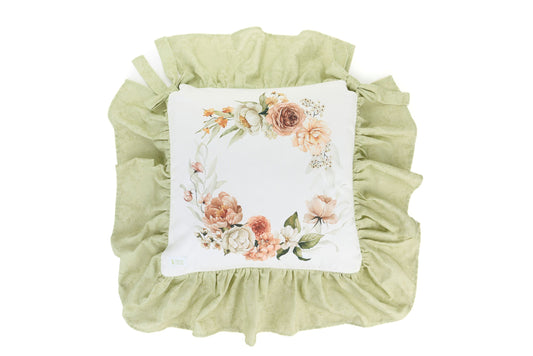 CUSCINO DA SEDIA CON BALZA FLOWER GARDEN - NUVOLE DI STOFFA
