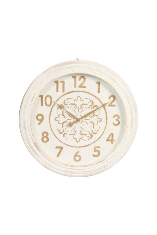 OROLOGIO TONDO BIANCO - NUVOLE DI STOFFA