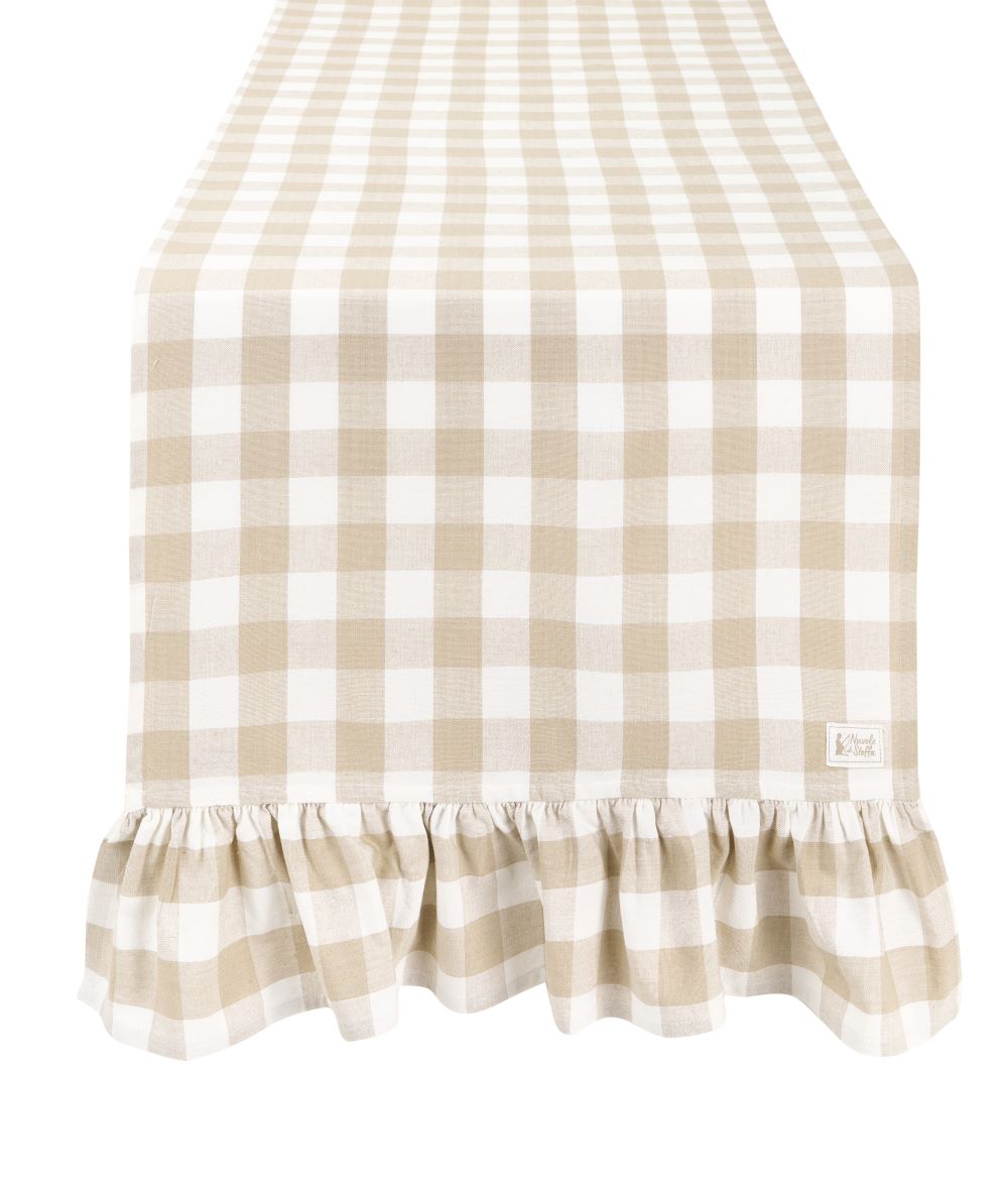 RUNNER CON BALZE CLARISSA - Nuvole di Stoffa