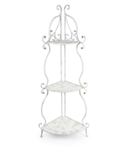 SCAFFALE ANGOLARE IN METALLO - Nuvole di Stoffa