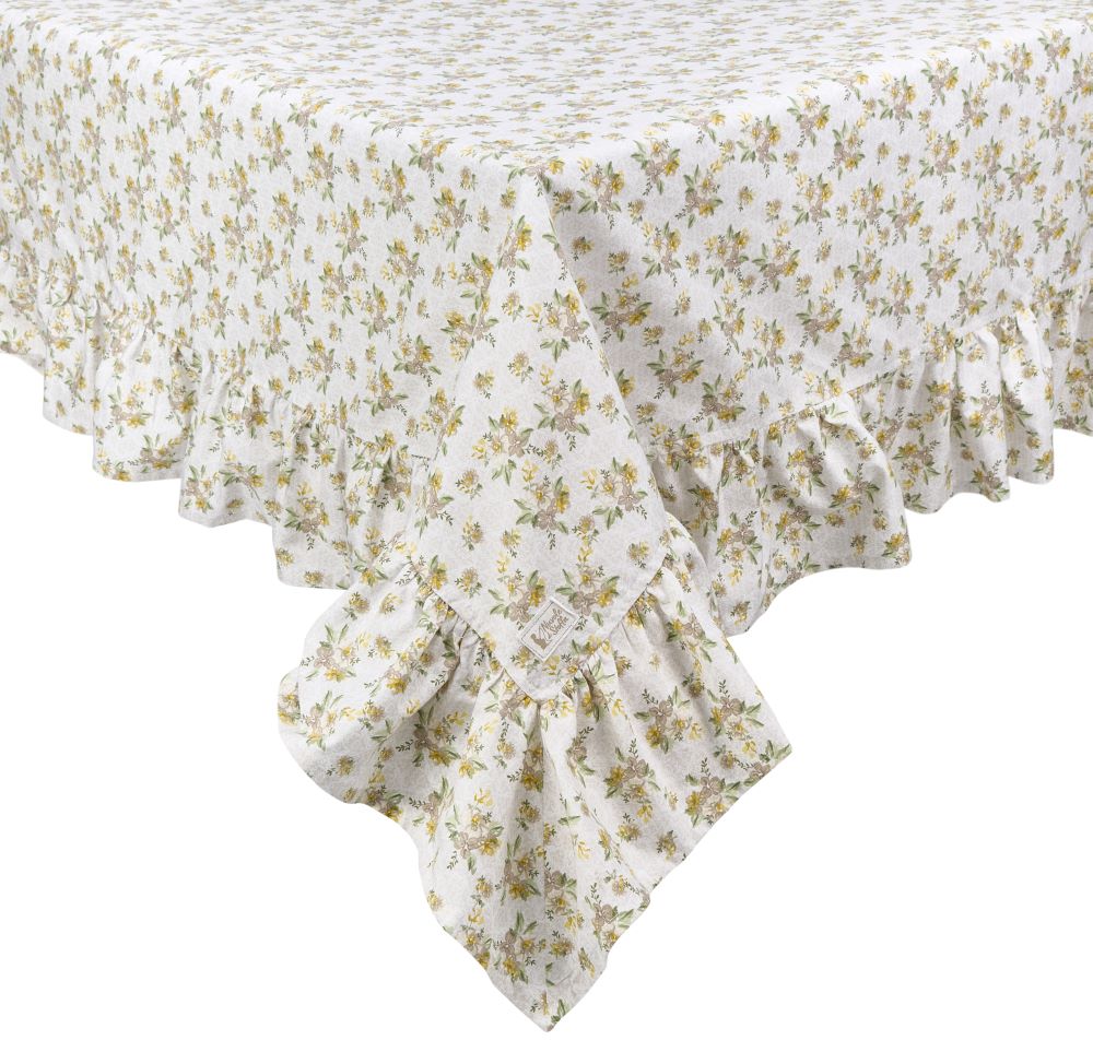 TOVAGLIA CON BALZE FIORI CLARISSA - Nuvole di stoffa