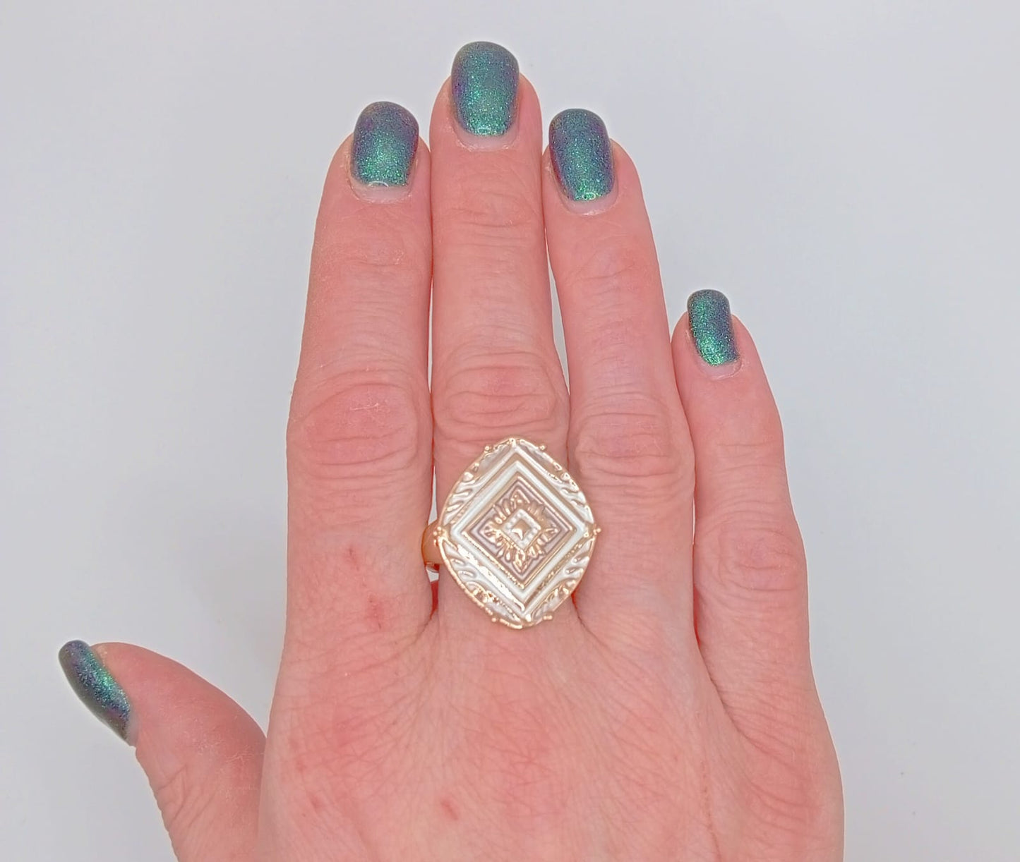 ANELLO MOSAICO OVALE - ETHNIC CHIC - ALEXARTE