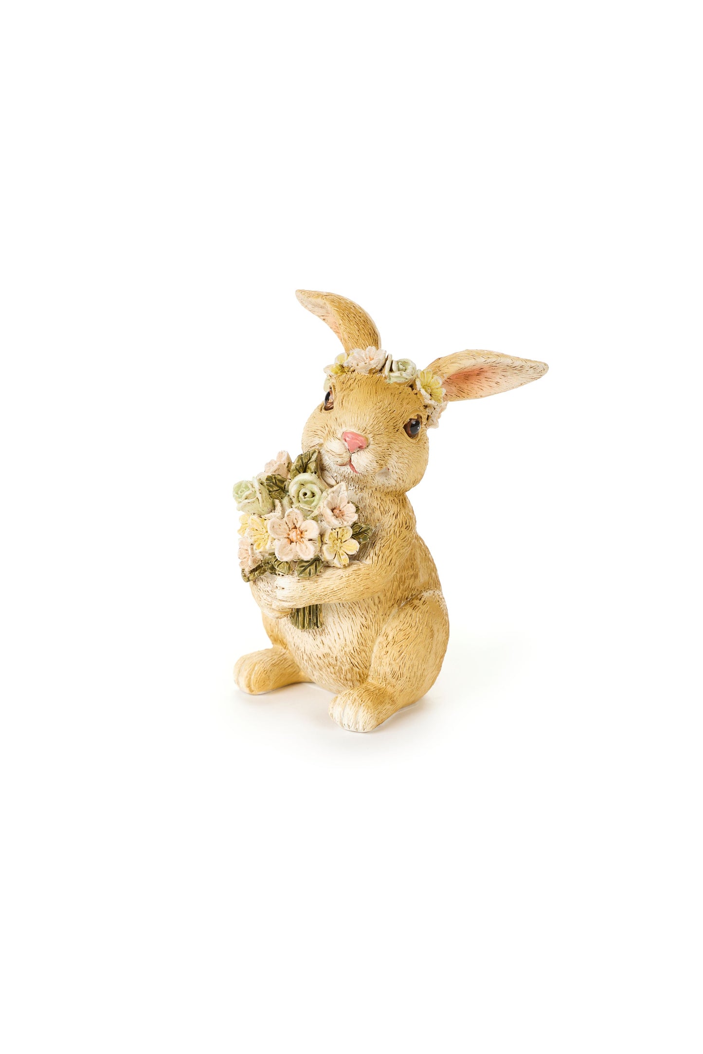 DECORAZIONE CONIGLIETTI IN RESINA - NUVOLE DI STOFFA