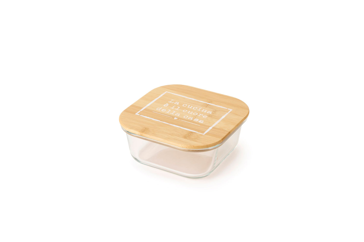 CONTENITORE VETRO TAPPO LEGNO - CUCINA - NUVOLE DI STOFFA