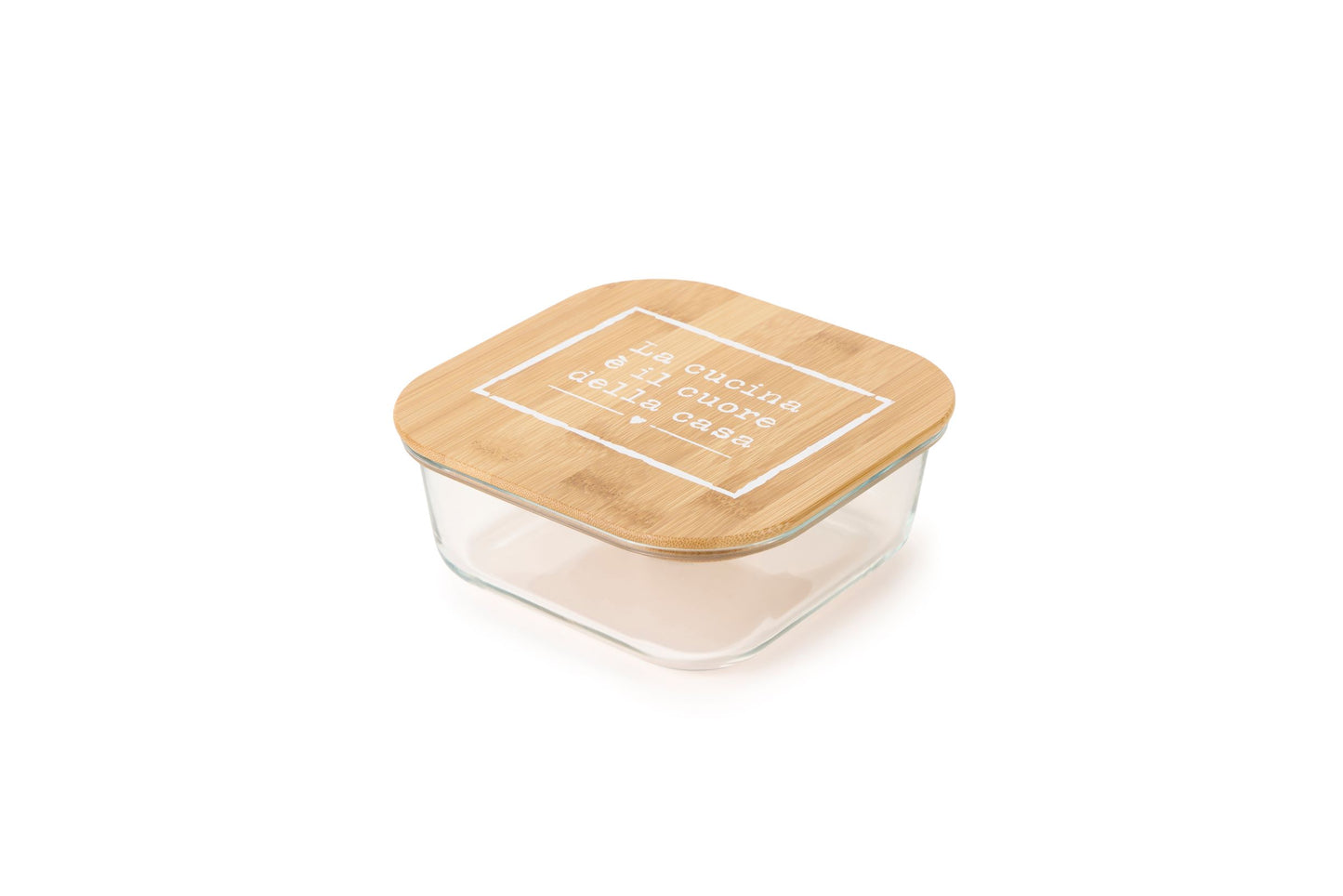 CONTENITORE VETRO TAPPO LEGNO - CUCINA - NUVOLE DI STOFFA