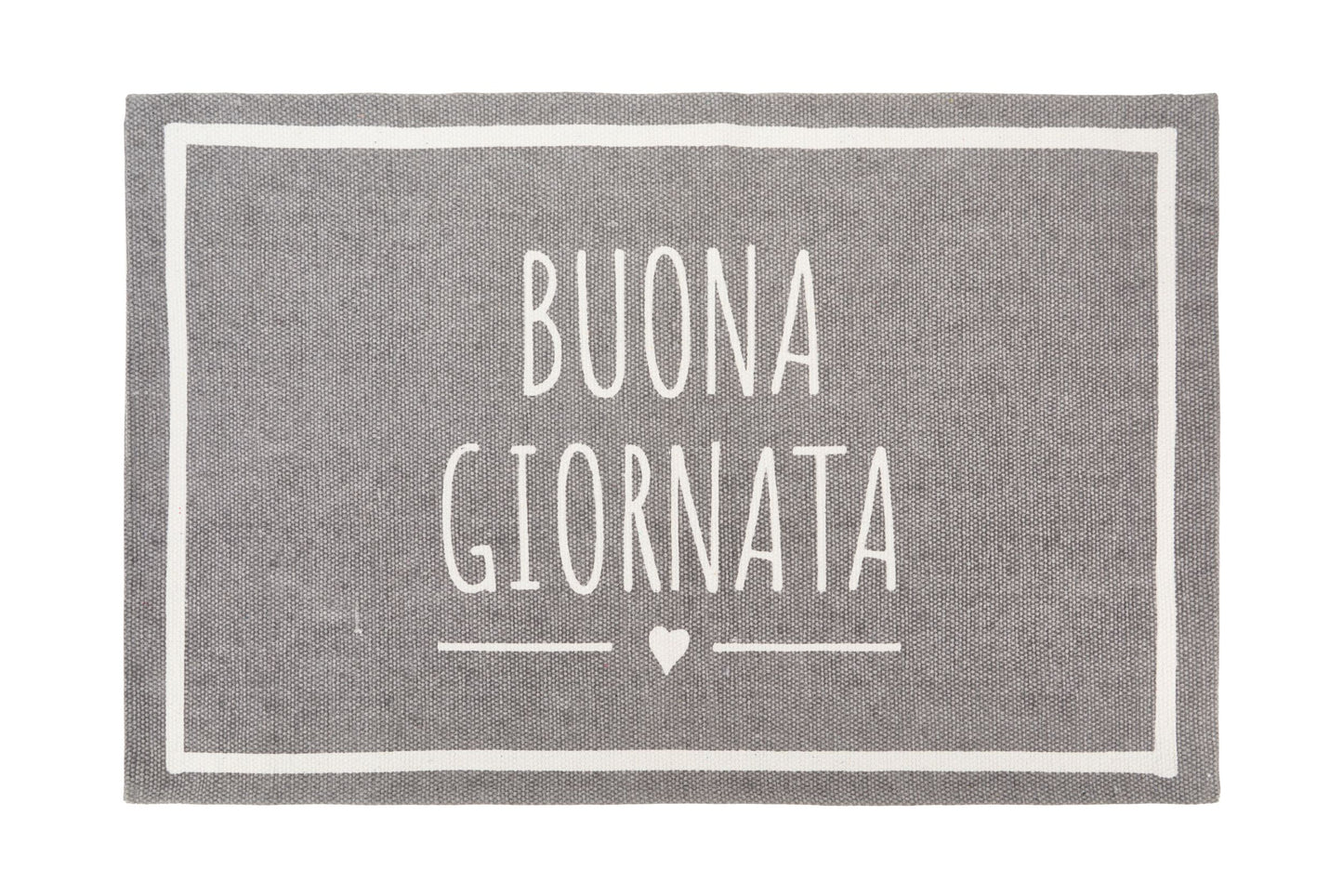 TAPPETO FRASI COLORE GRIGIO - NUVOLE DI STOFFA