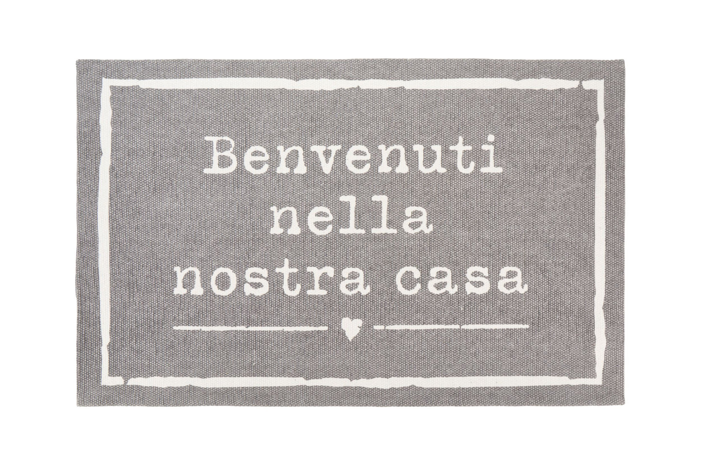TAPPETO FRASI COLORE GRIGIO - NUVOLE DI STOFFA