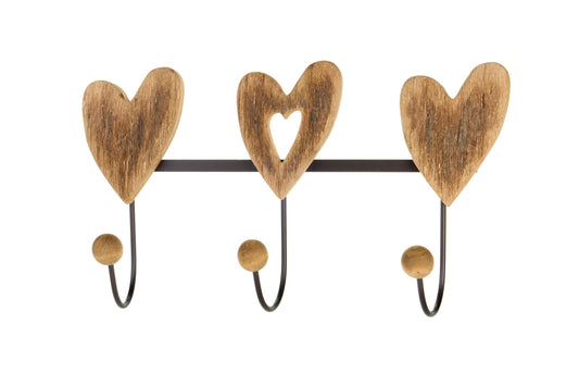 APPENDINO LEGNO CUORI - NUVOLE DI STOFFA