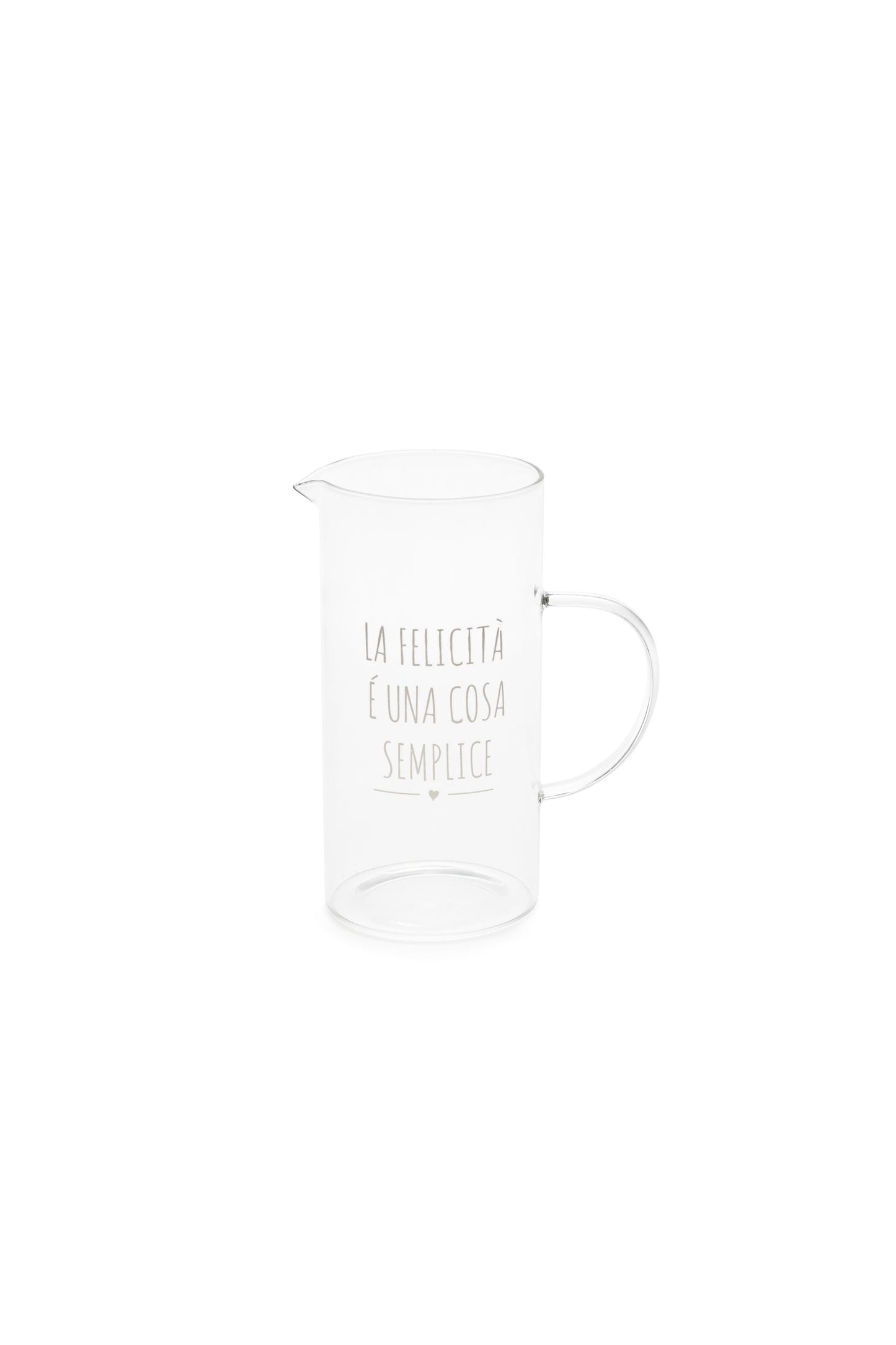 CARAFFA BOROSILICATO FELICITA'  MY HOME- NUVOLE DI STOFFA