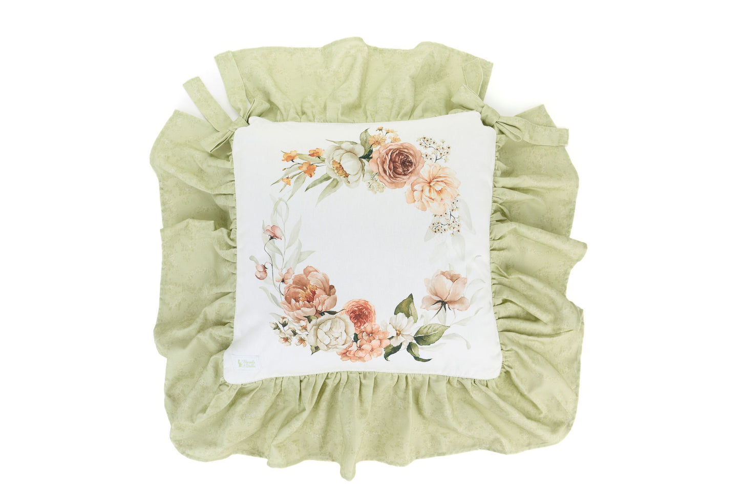 CUSCINO DA SEDIA CON BALZA FLOWER GARDEN - NUVOLE DI STOFFA