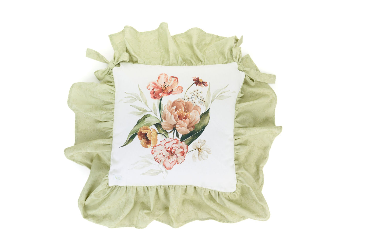 CUSCINO DA SEDIA CON BALZA FLOWER GARDEN - NUVOLE DI STOFFA