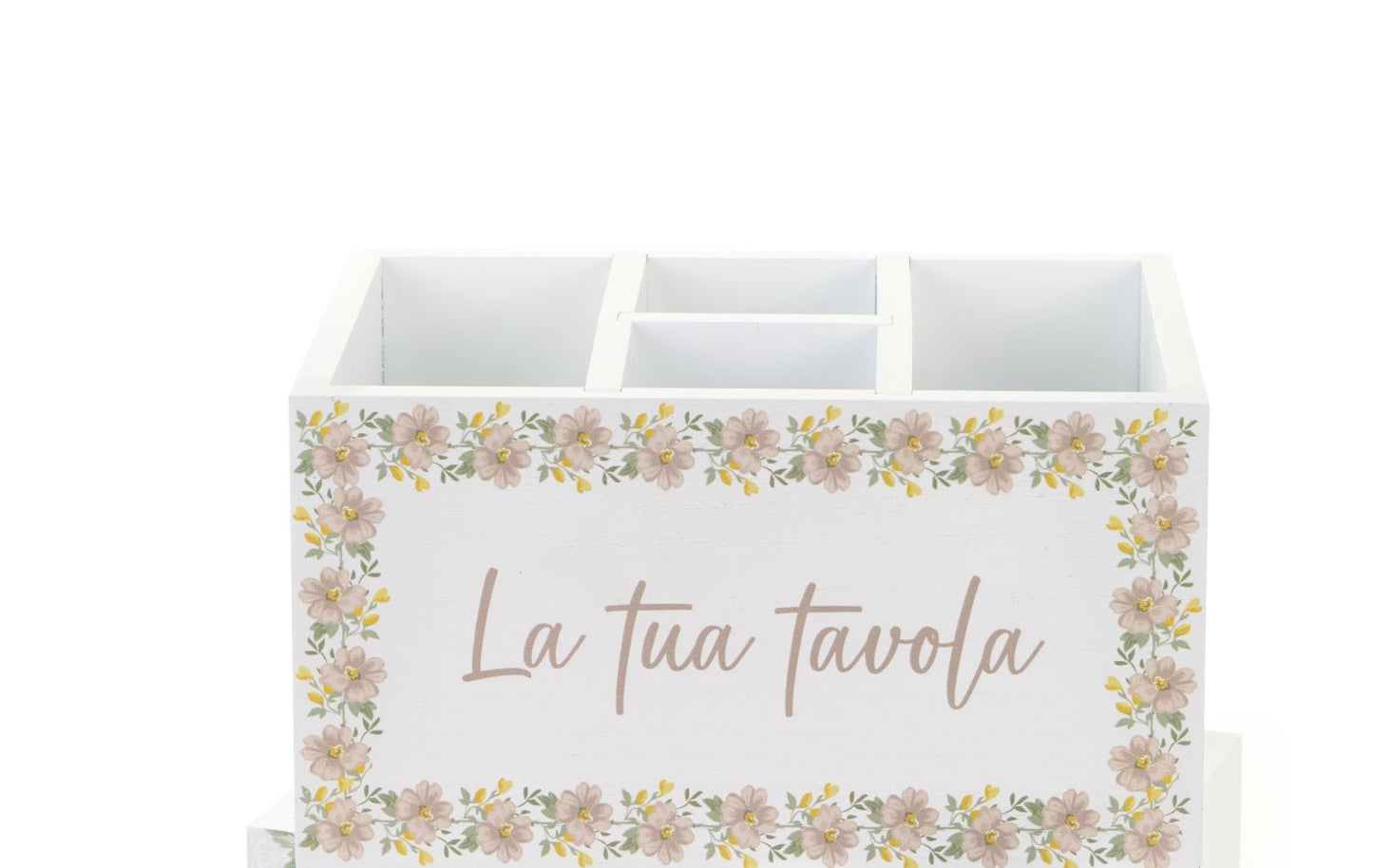 PORTA POSATE IN LEGNO CLARISSA - Nuvole di Stoffa